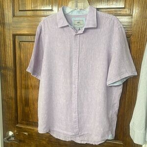 Report Collection Linen shirt. Size XL. Color: Lavender